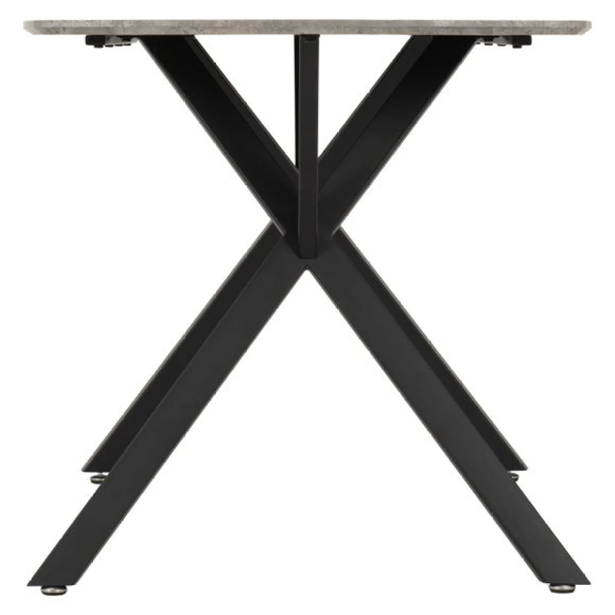 Athens Concrete Grey Rectangle Dining Table with 4 Avery Dining Chairs – image 4