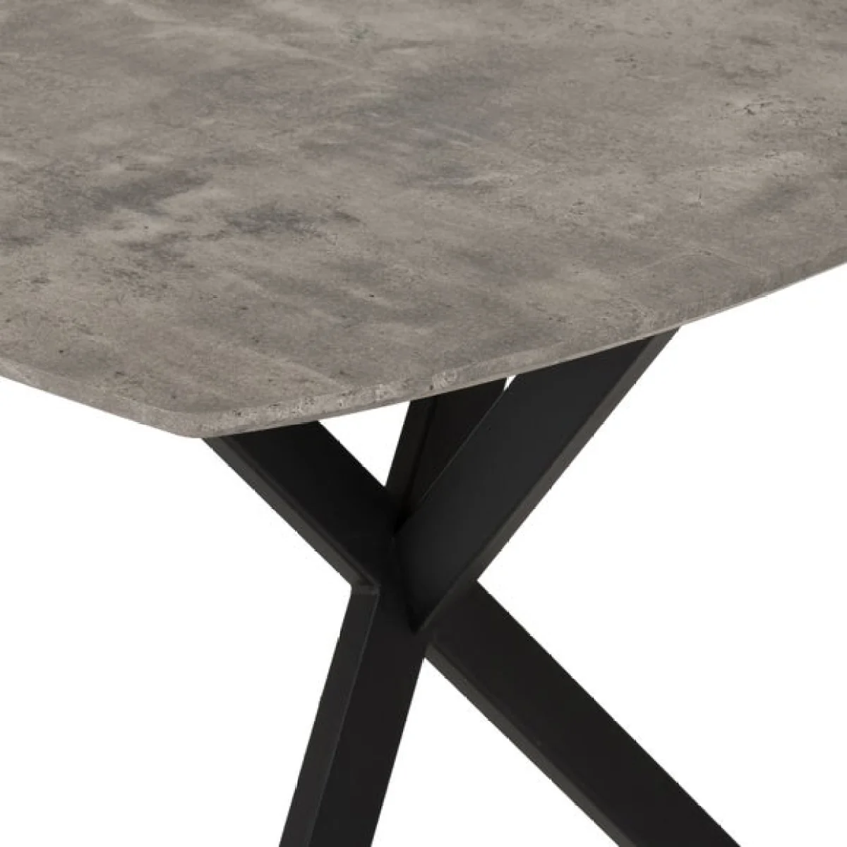 Athens Concrete Grey Rectangle Dining Table with 4 Avery Dining Chairs – image 5