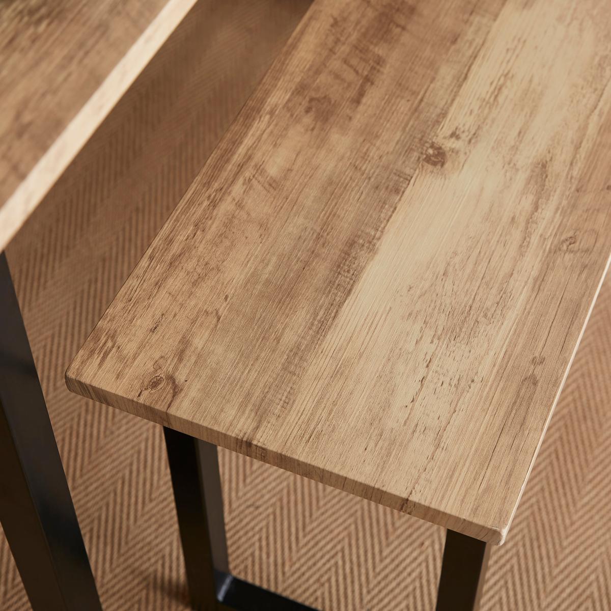 Sampson 4 Seater Dining Bench Set Light Wood – image 3