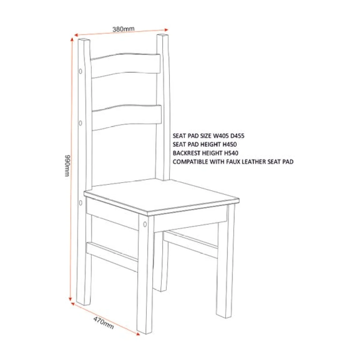 Rio Dining Table with 2 Dining Chairs – image 6