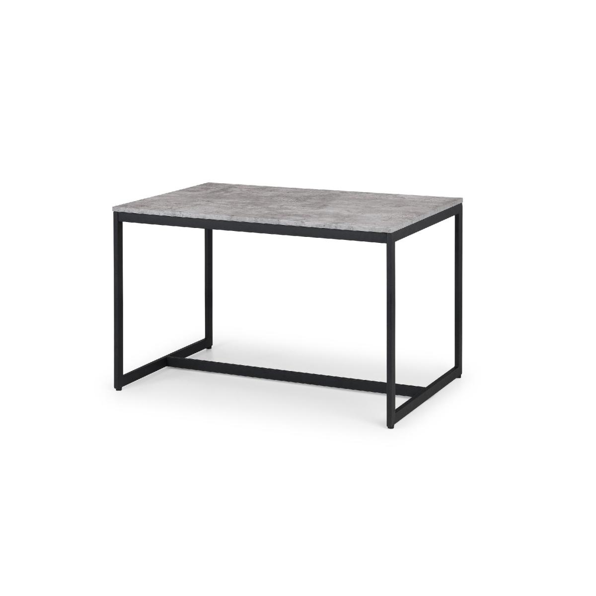 Staten Rectangular Dining Table with 1 Bench and 2 Soho Chairs Grey – image 2