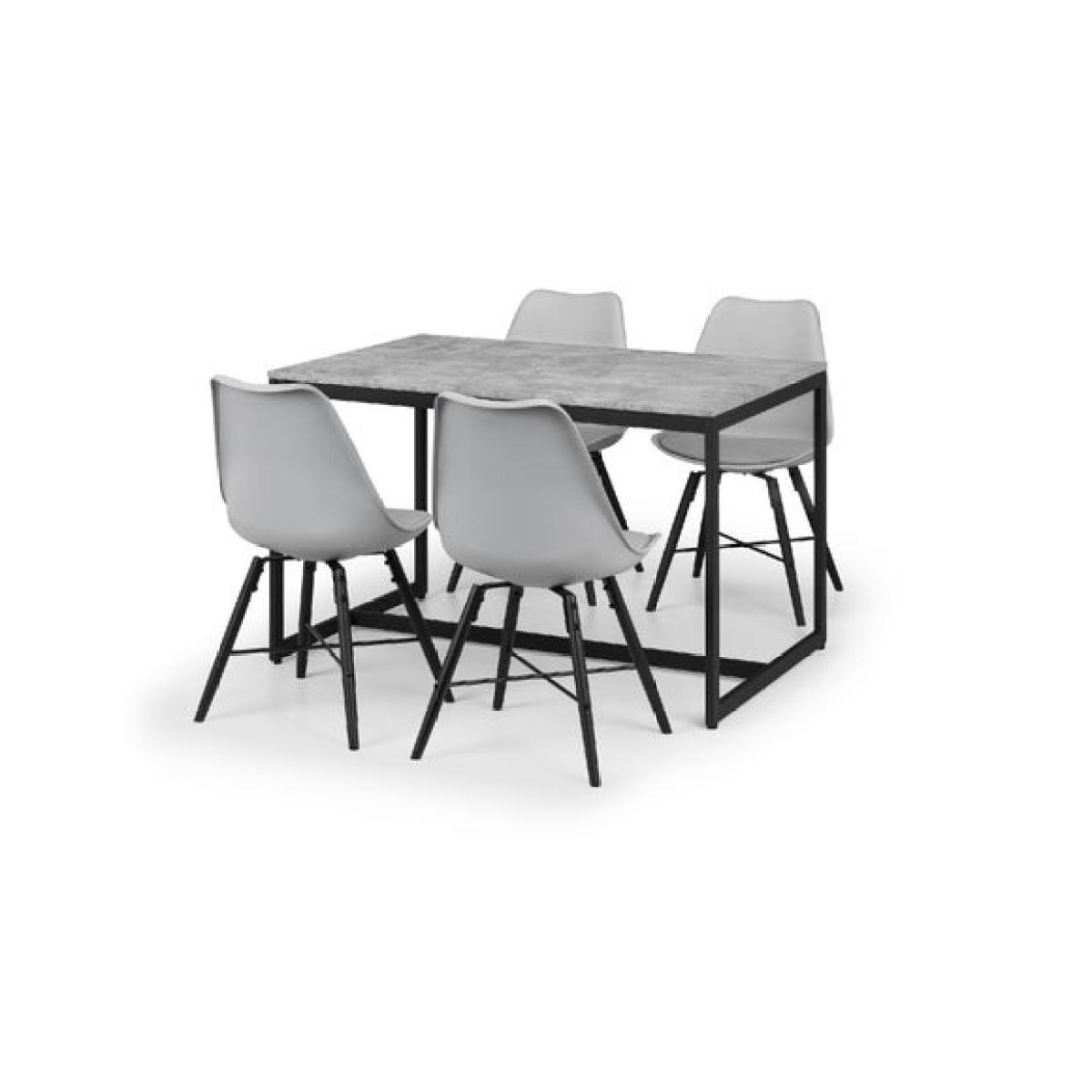 Return - Staten 4 Seater Rectangular Dining Table with 4 Kari Chairs – image 2