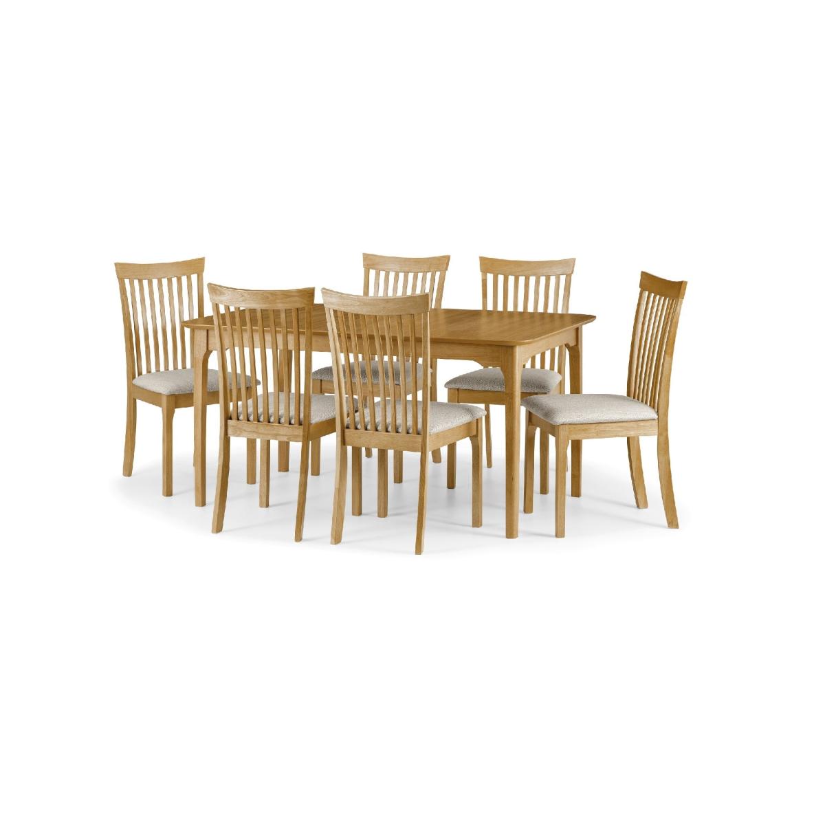 Ibsen Rectangular Dining Table with 6 Chairs Oak – image 2