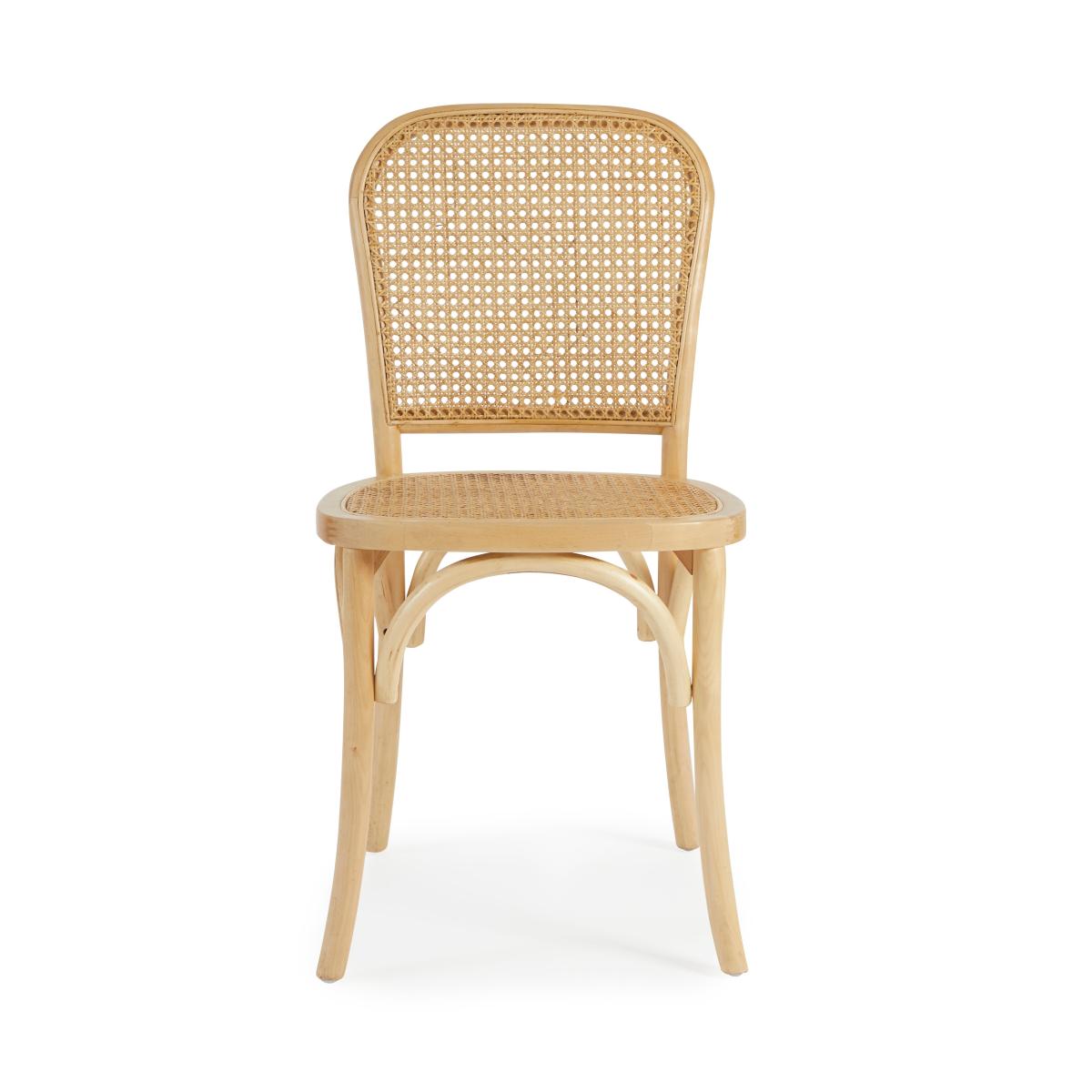 Indi Mango Wood Dining Table with Tulle Dining Chairs Natural – image 2