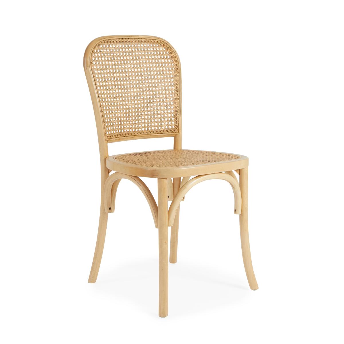 Indi Mango Wood Dining Table with Tulle Dining Chairs Natural – image 3