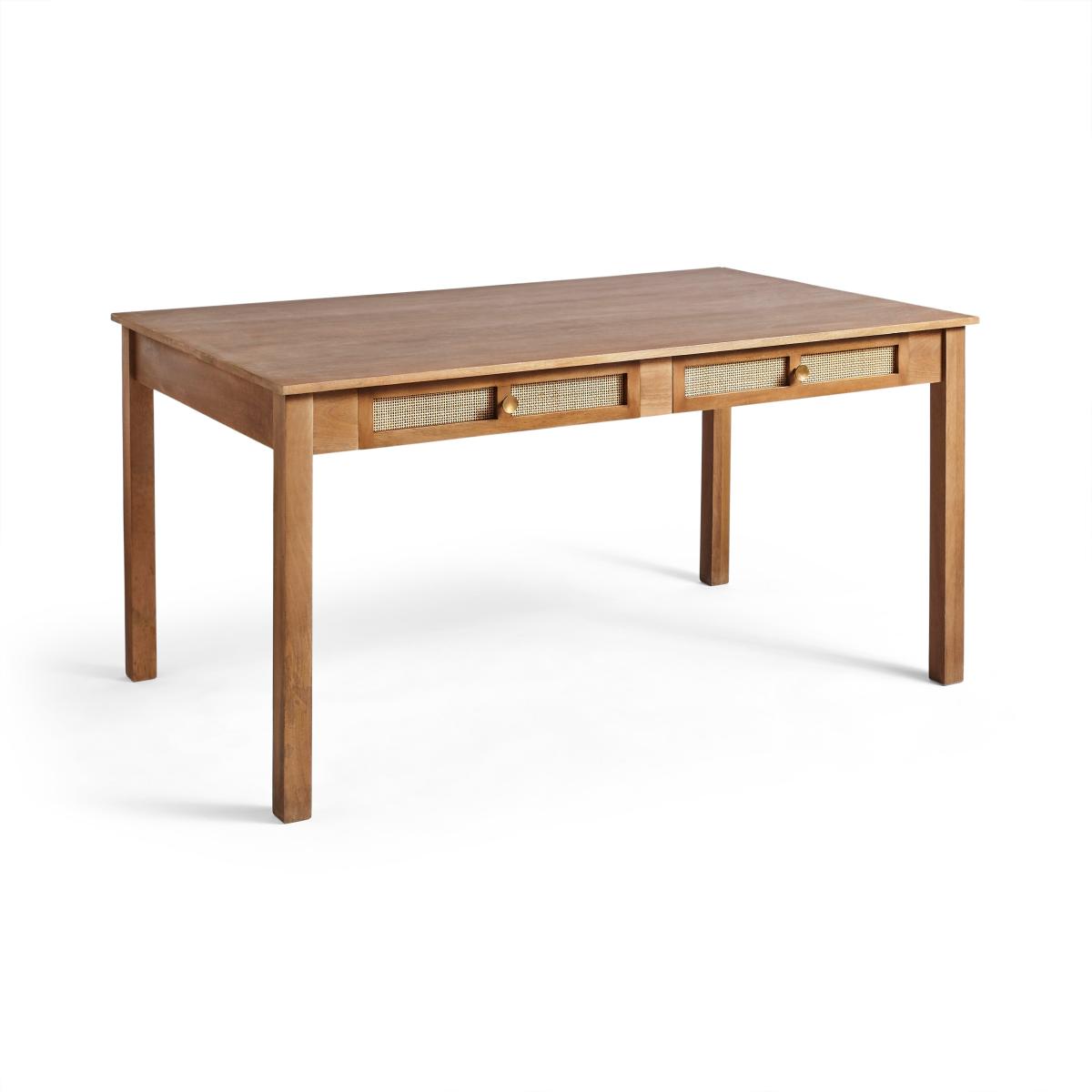 Indi Mango Wood Dining Table with Tulle Dining Chairs Natural – image 6
