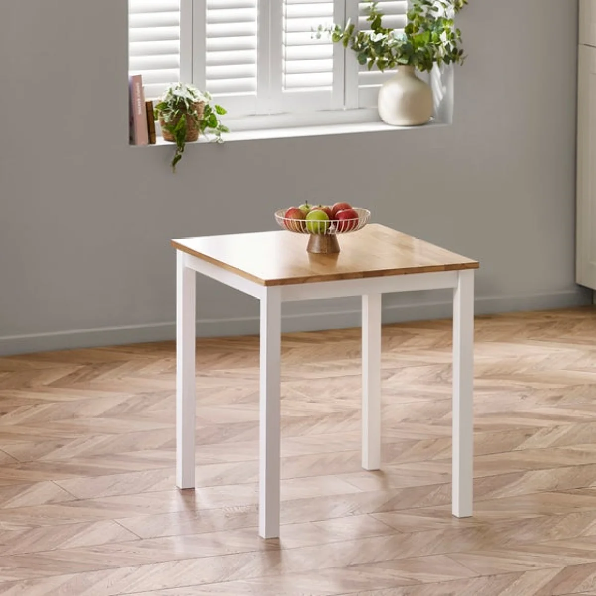 Linwood Square Fixed Dining Table with 2 Linwood Dining Chairs – image 2