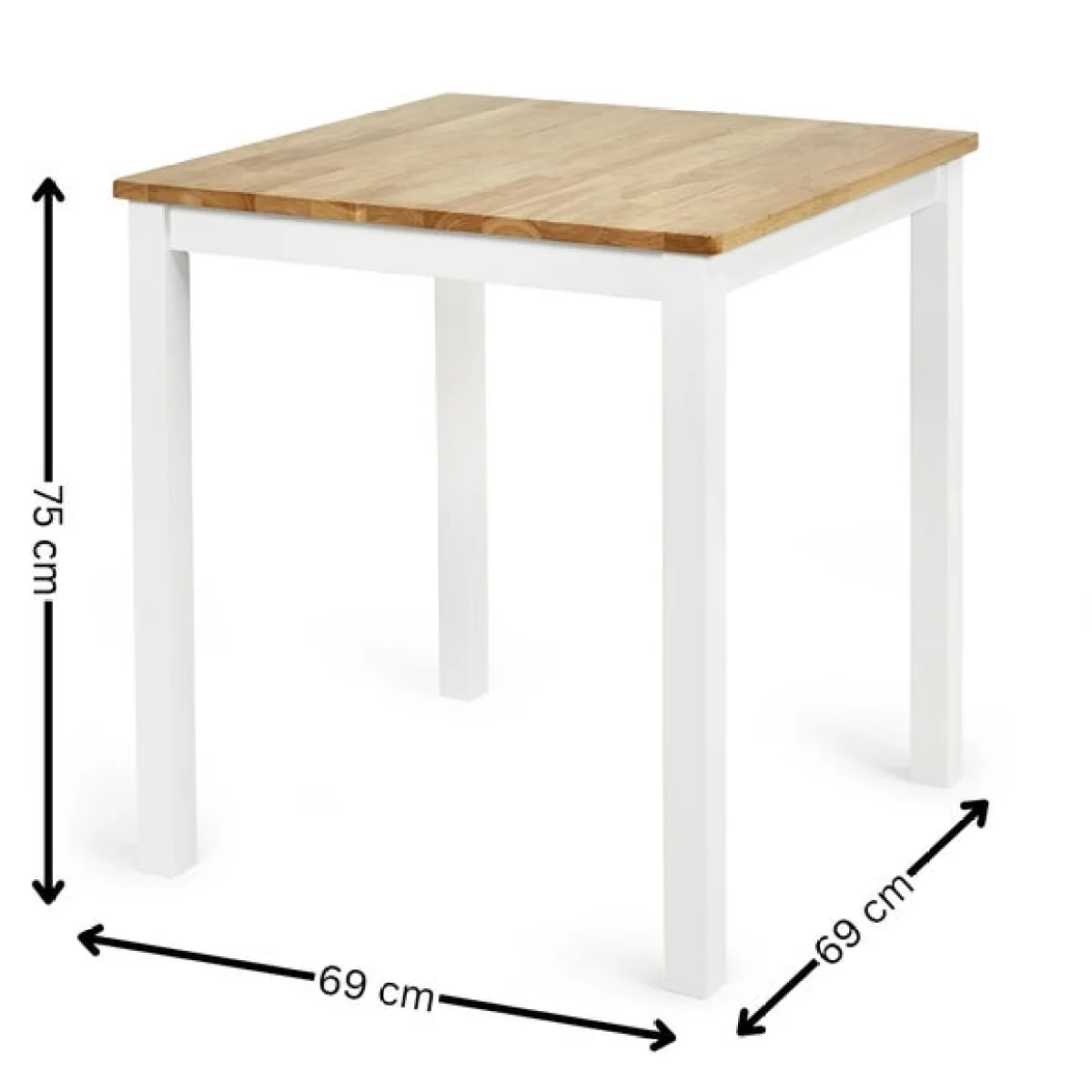 Linwood Square Fixed Dining Table with 2 Linwood Dining Chairs – image 5