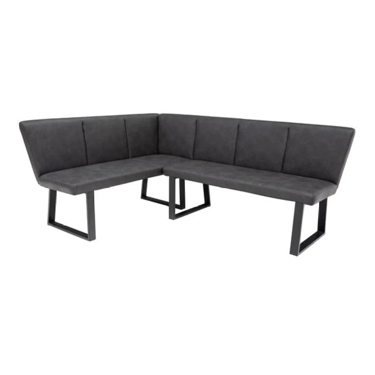 Hampton Dining Table with 3 Sheldon Faux Leather Dining Chairs and Corner Bench – image 9
