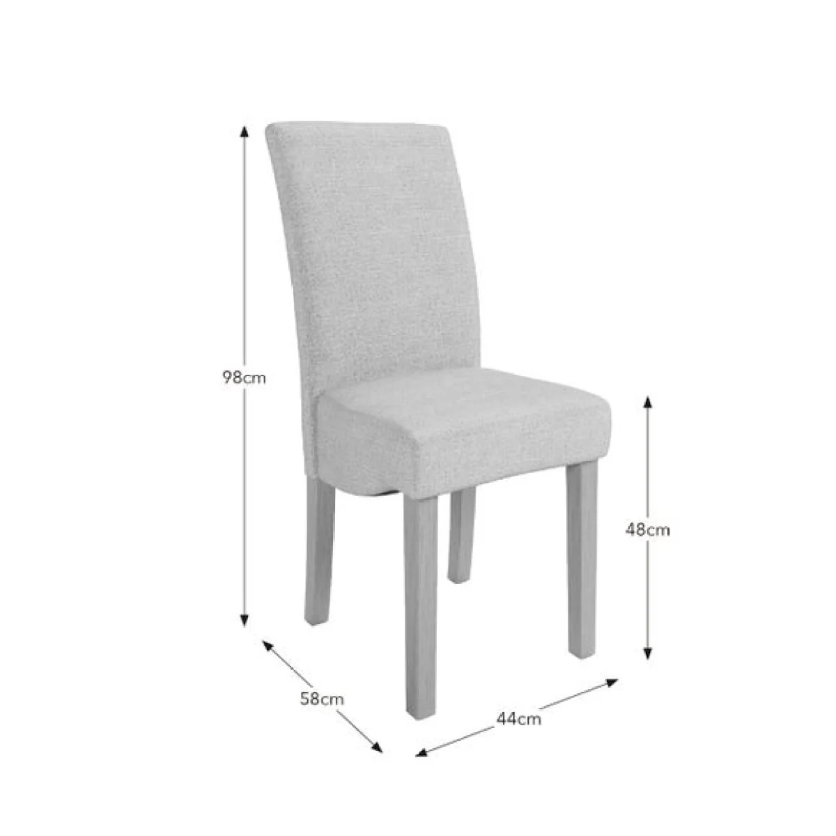 Olney 4-6 Seater Oak Effect Fliptop Dining Table with 4 Aiden Natural Boucle Dining Chairs – image 8