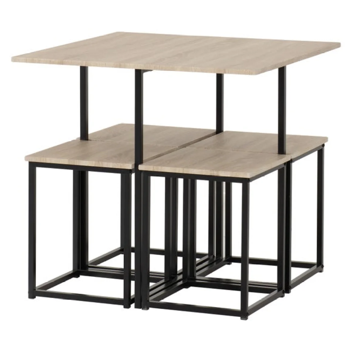 Kent Stowaway Dining Set with 4 Stools – image 2