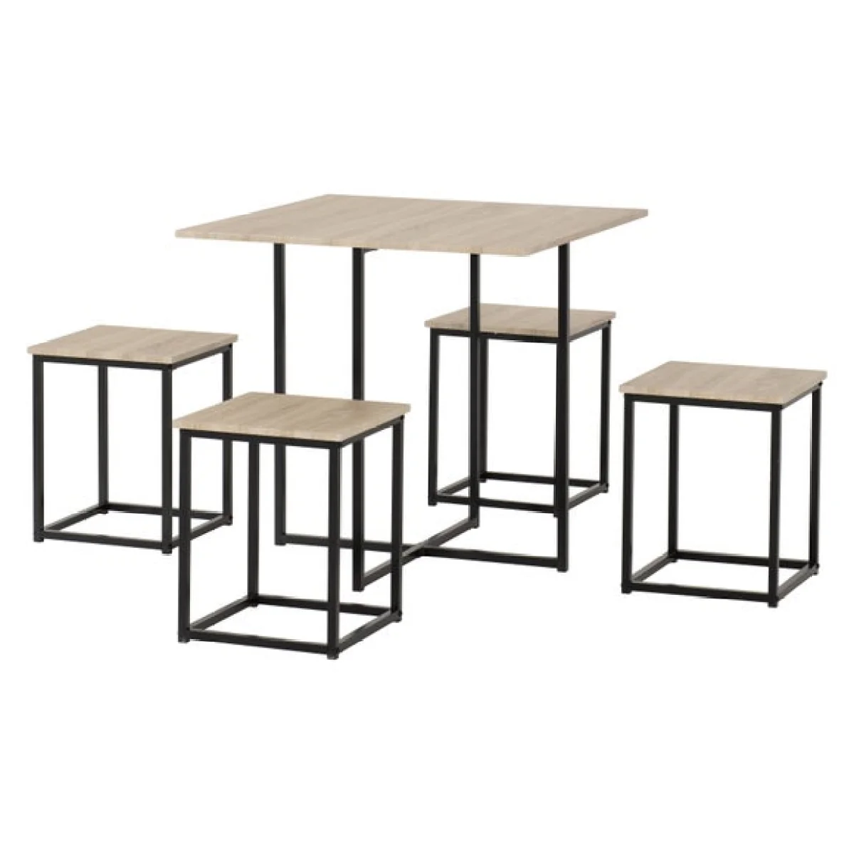 Kent Stowaway Dining Set with 4 Stools – image 3