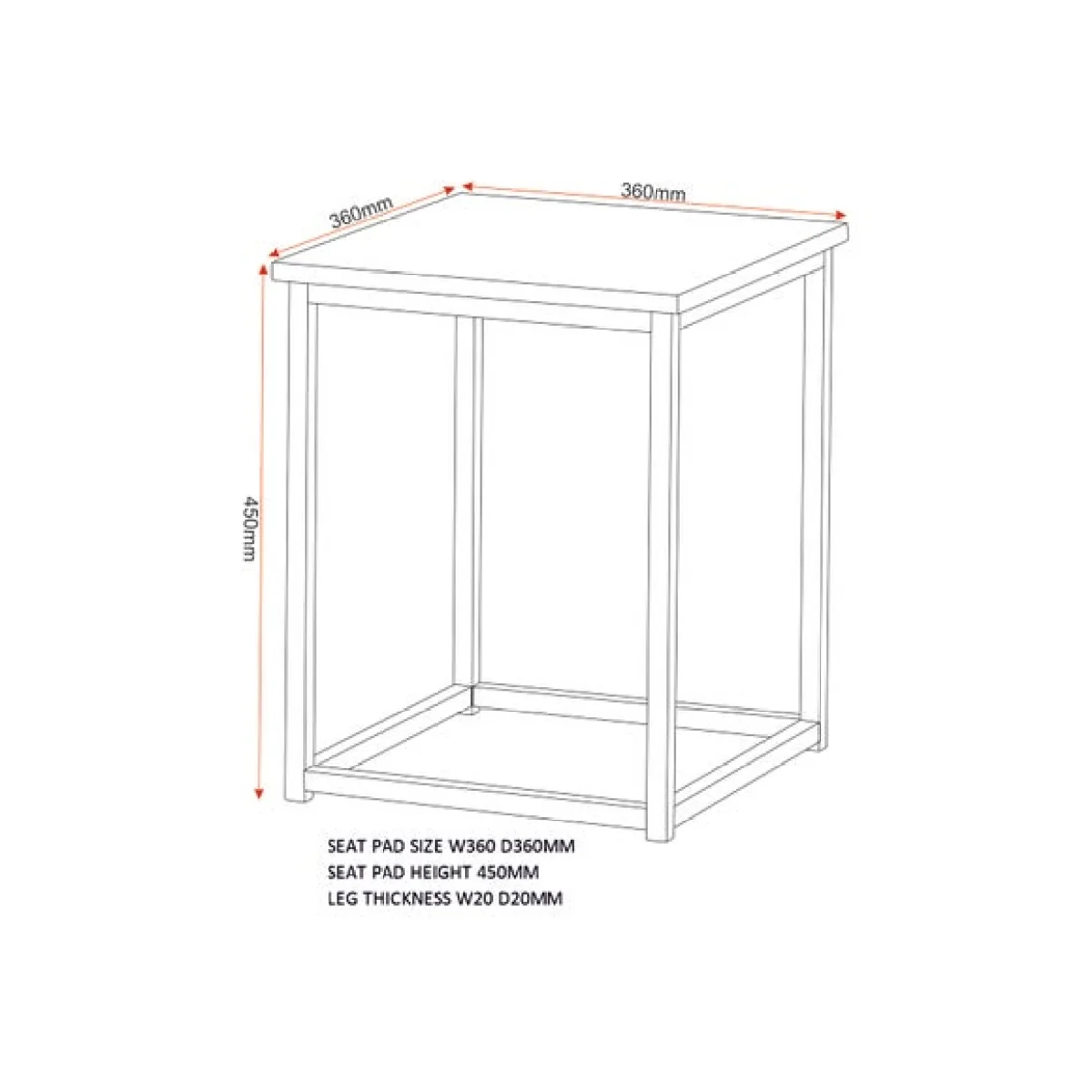 Kent Stowaway Dining Set with 4 Stools – image 6