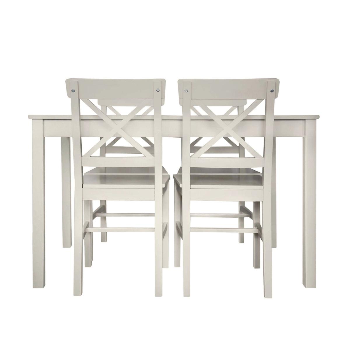 Malaren 4 Seater Dining Set, Grey Grey – image 4