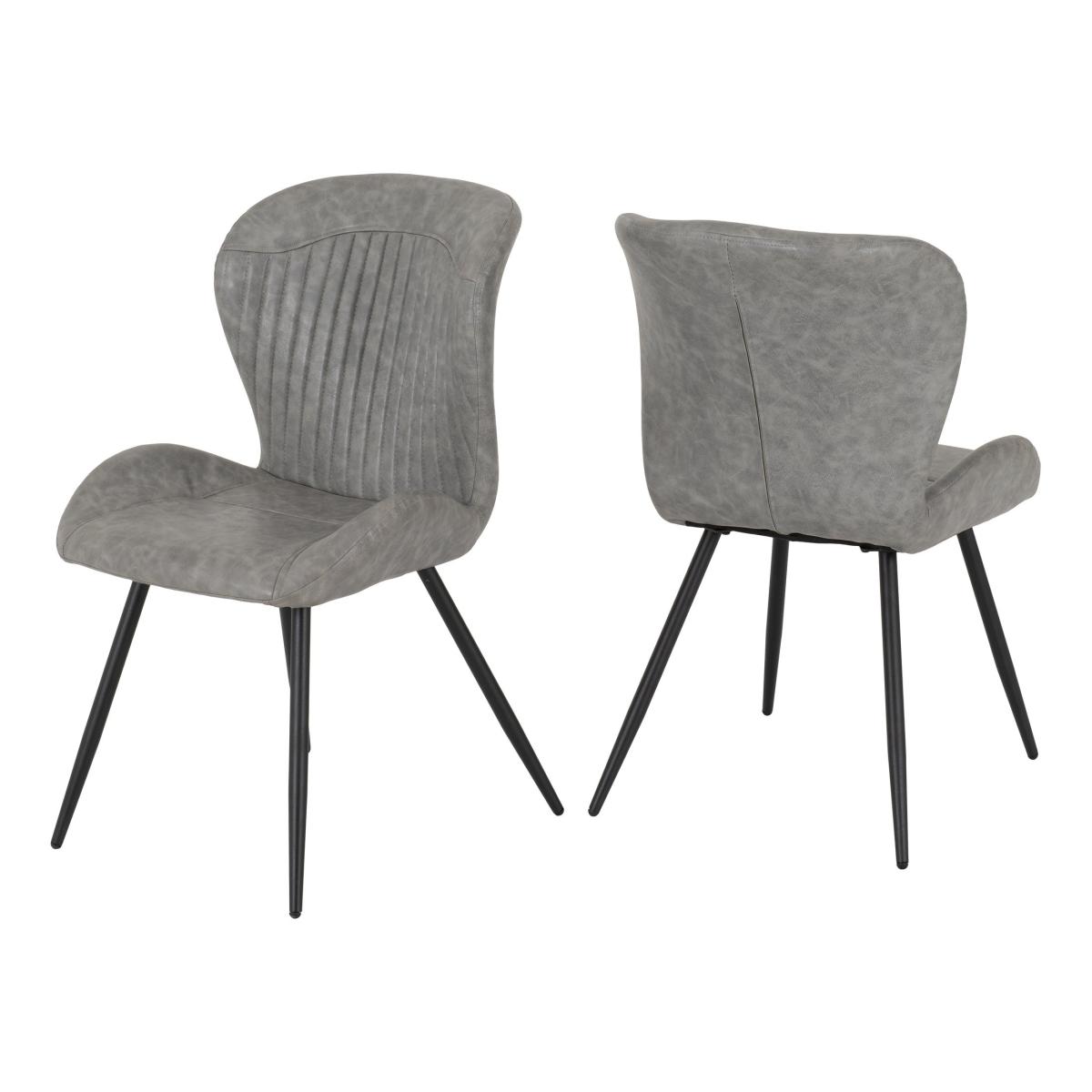 Quebec Wave Concrete Effect Dining Set Grey – image 2