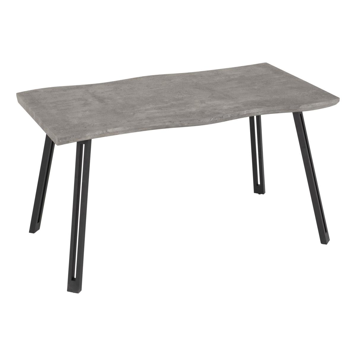 Quebec Wave Concrete Effect Dining Set Grey – image 3