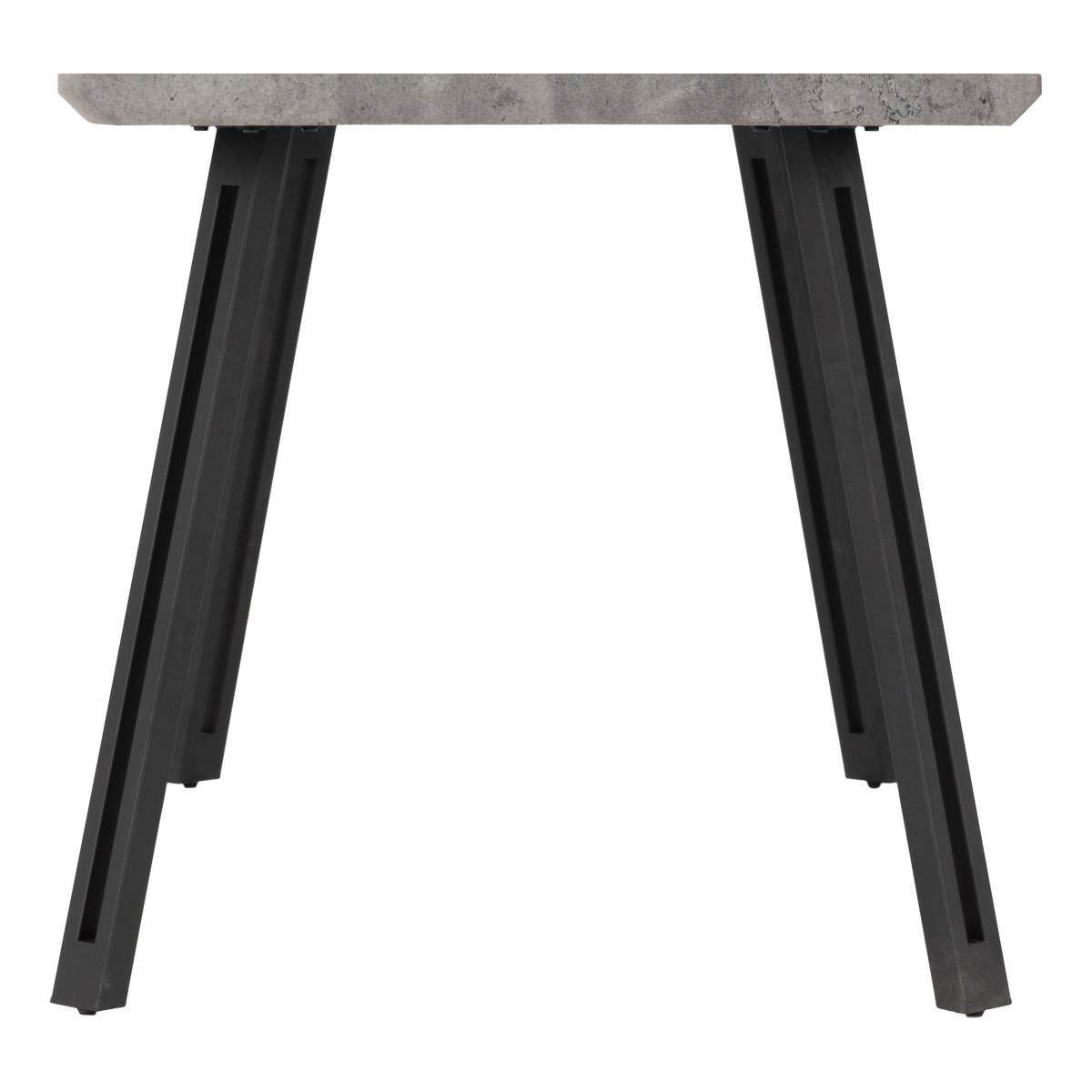 Quebec Wave Concrete Effect Dining Set Grey – image 5