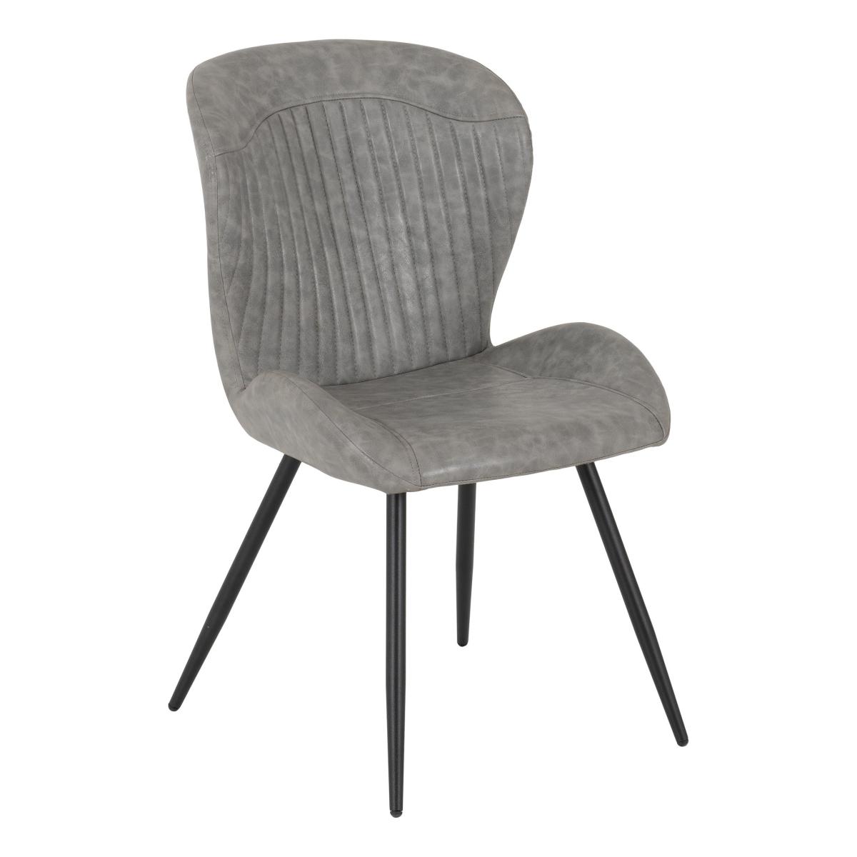 Quebec Wave Concrete Effect Dining Set Grey – image 8
