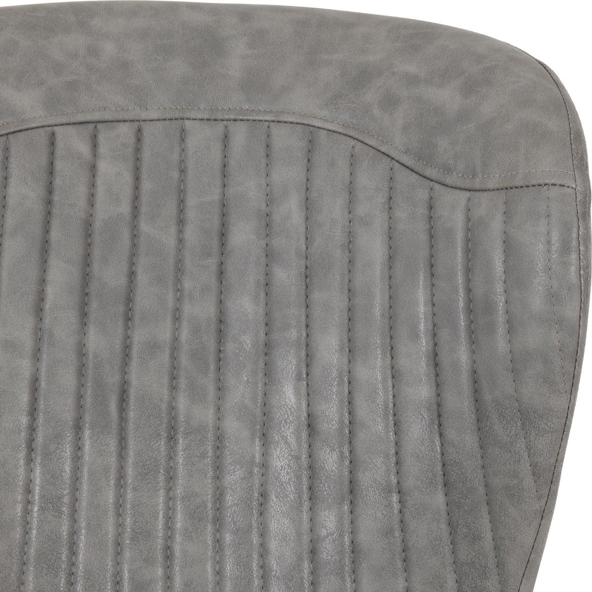 Quebec Wave Concrete Effect Dining Set Grey – image 9