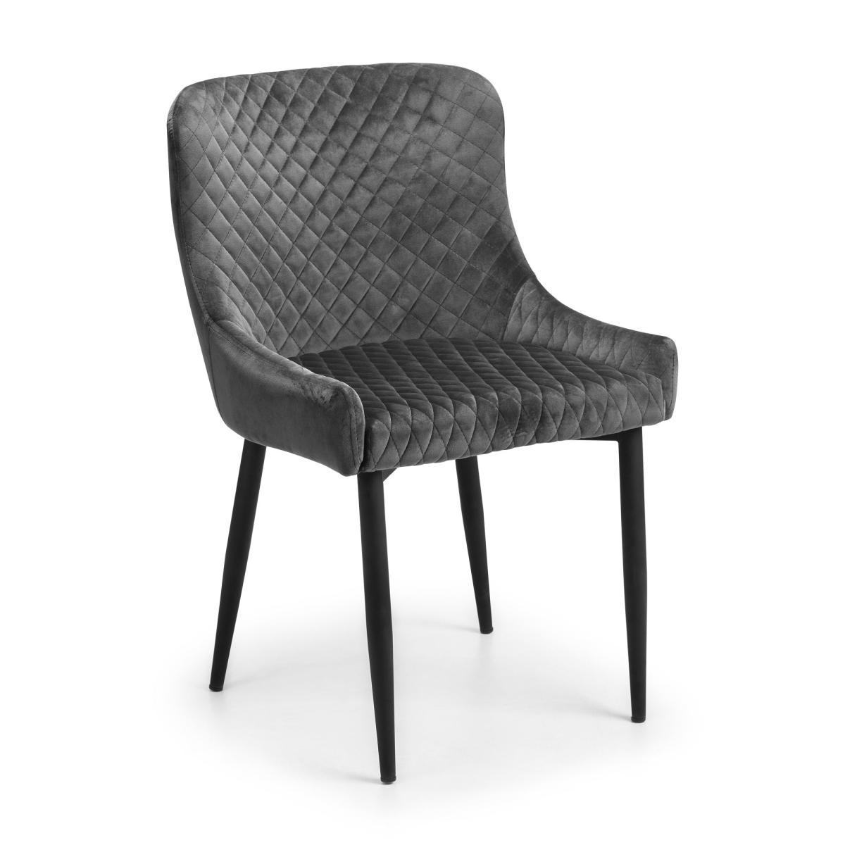 Como Dining Table with 6 Luxe Grey Chairs Grey – image 2