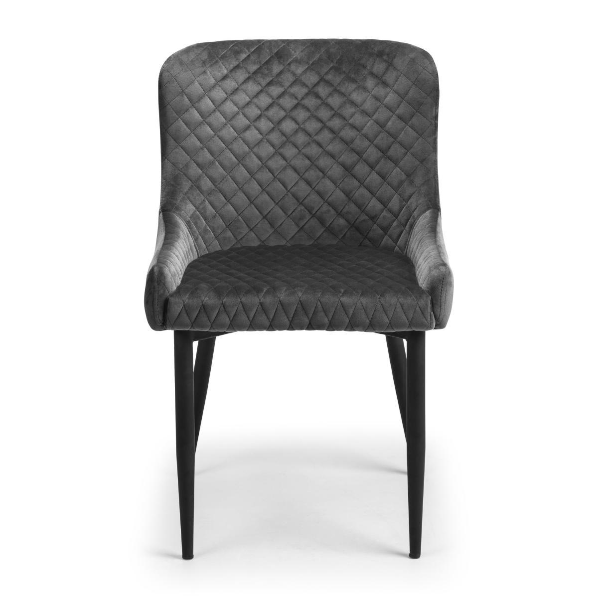 Como Dining Table with 6 Luxe Grey Chairs Grey – image 3