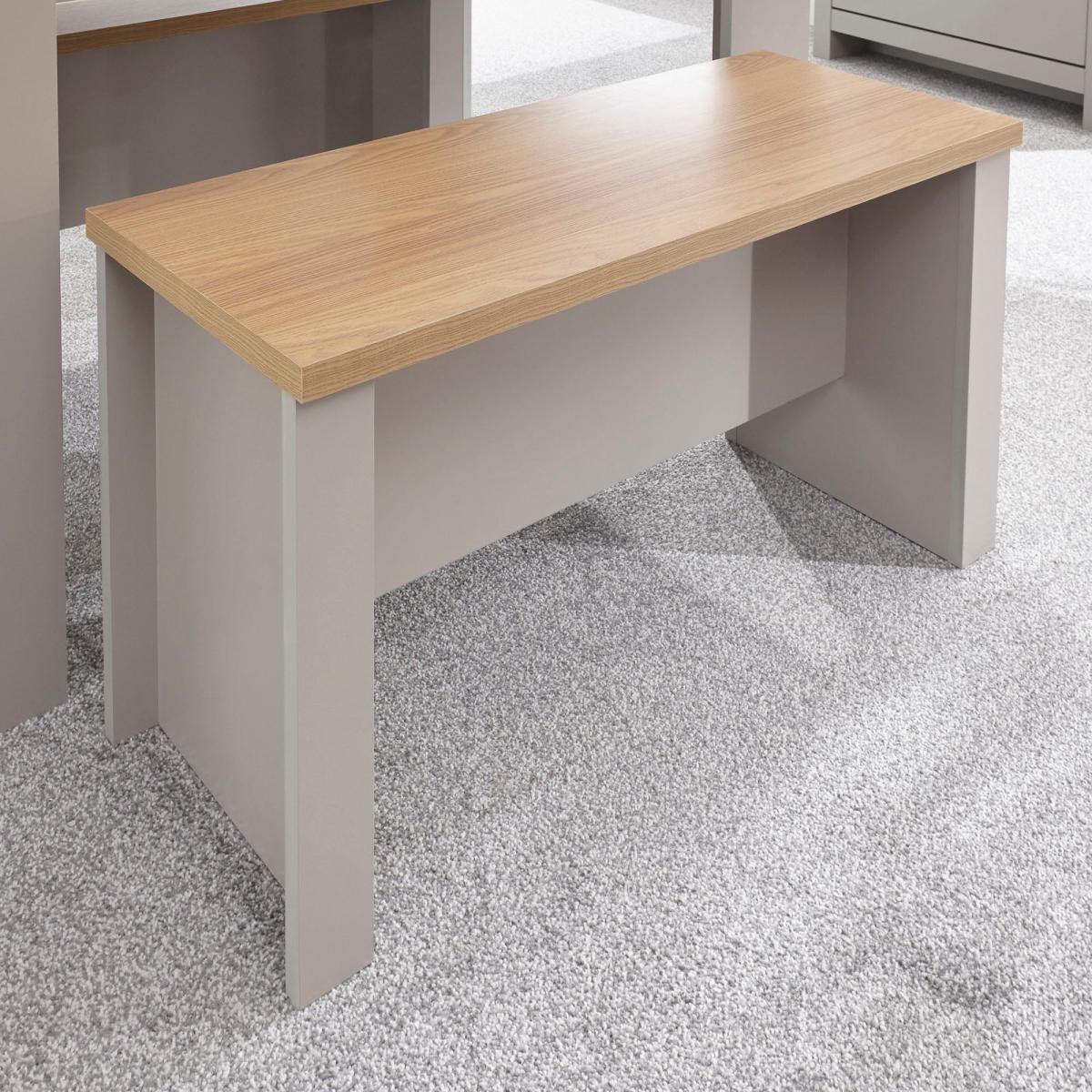 Lancaster 120cm Dining Table and Bench Set Grey – image 7