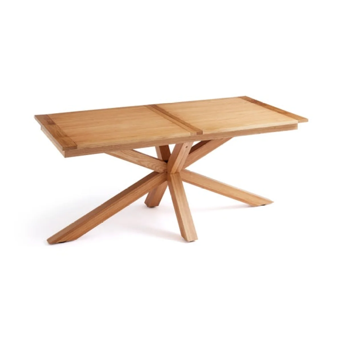 Xavi 6-8 Seater Extending Dining Table with 6 Florine Natural Dining Chairs – image 4
