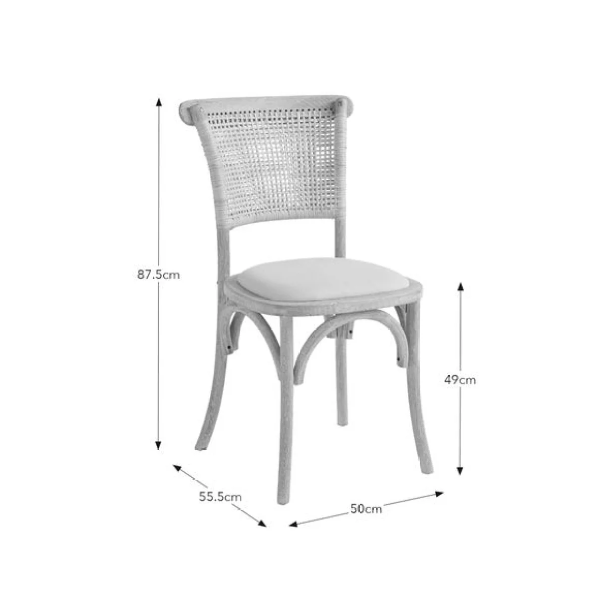 Xavi 6-8 Seater Extending Dining Table with 6 Florine Natural Dining Chairs – image 7