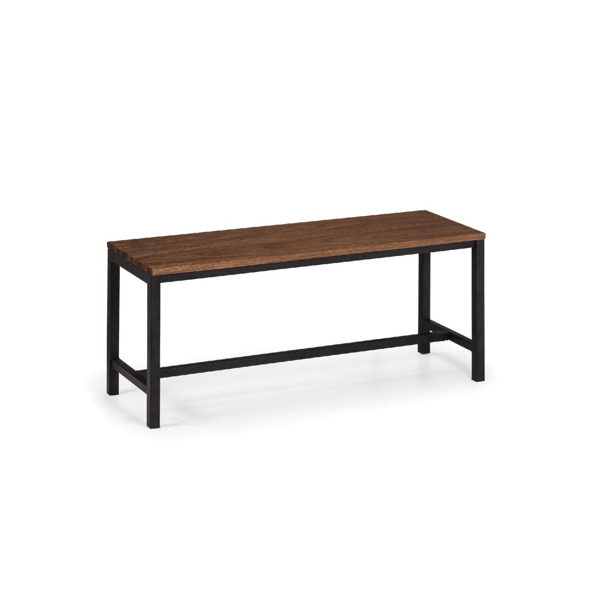 Tribeca Rectangular Walnut Dining Table with 1 Bench and 2 Monroe Chairs Brown – image 3