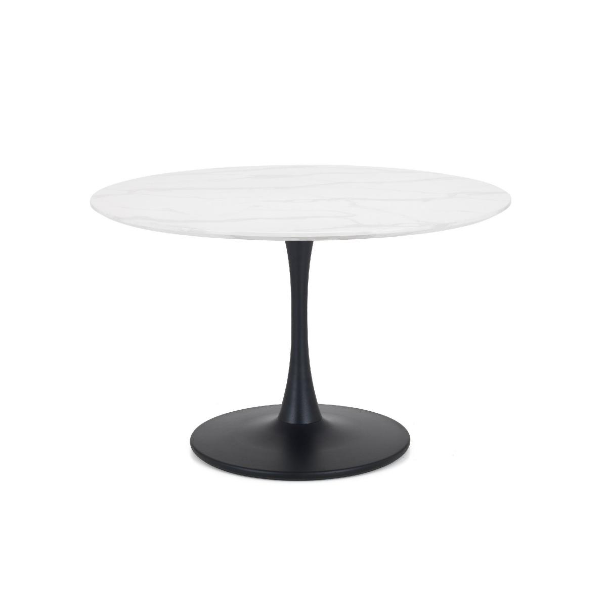 Holland Round Pedestal Dining Set with 2 Delaunay Chairs Mustard – image 3