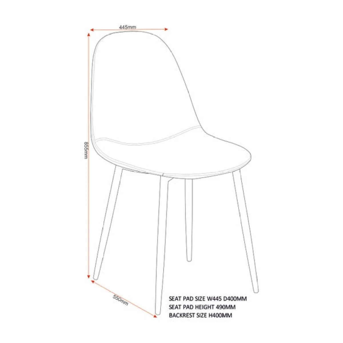 Modena & Athens Dining Table with 4 Chairs – image 8