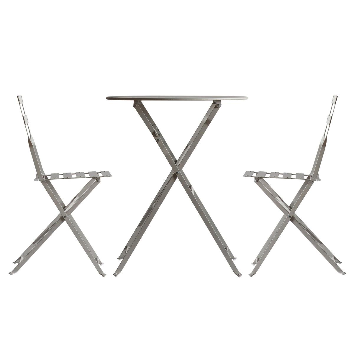 Makeda 2 Seater Bistro Set Stone – image 2