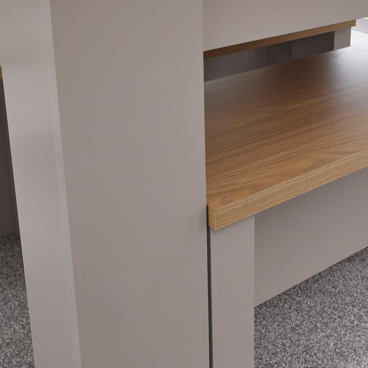 Lancaster 150cm Dining Table and Bench Set Grey and Brown – image 10