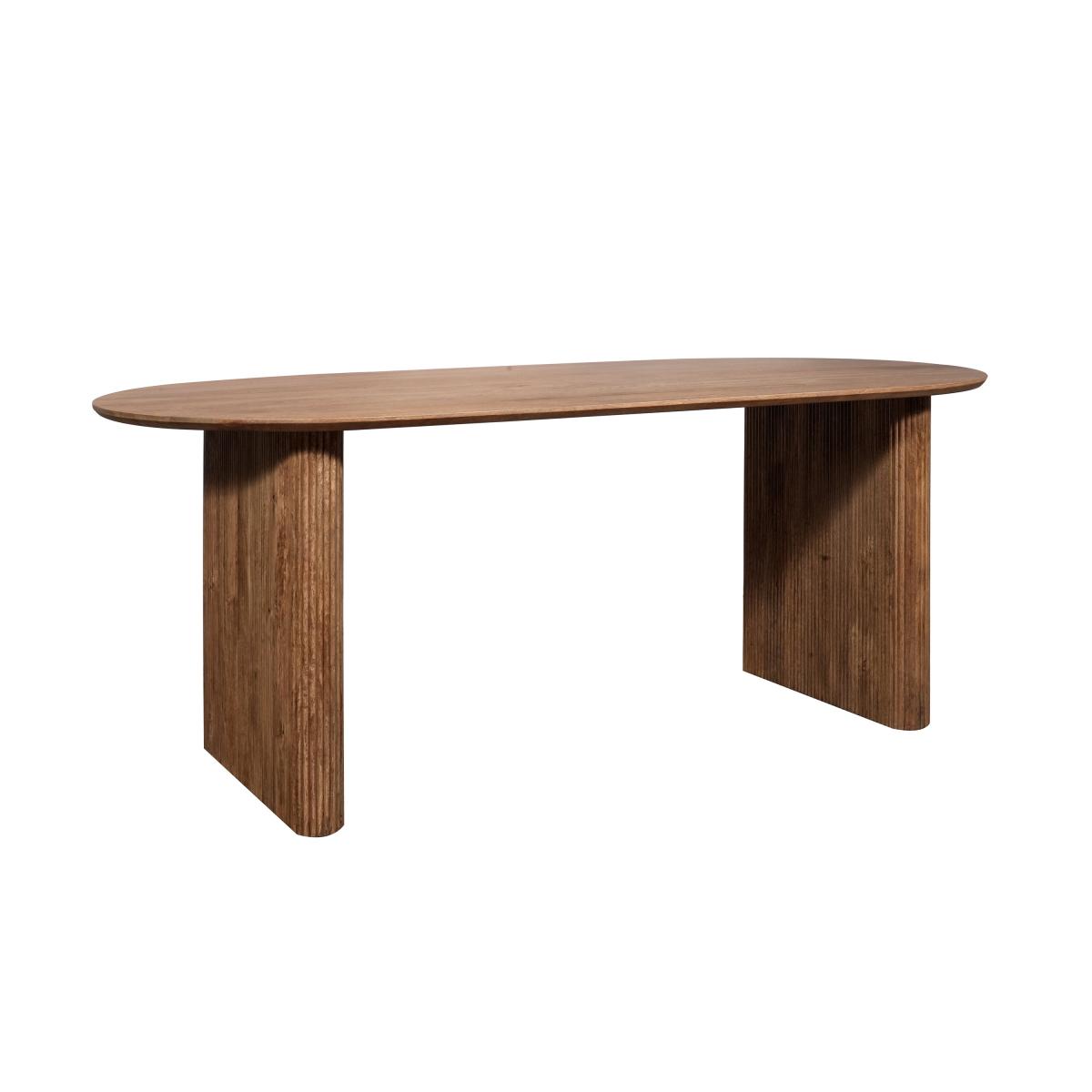Indus Valley Zen Dining Table With 6 Boucle Stone Chairs – image 3
