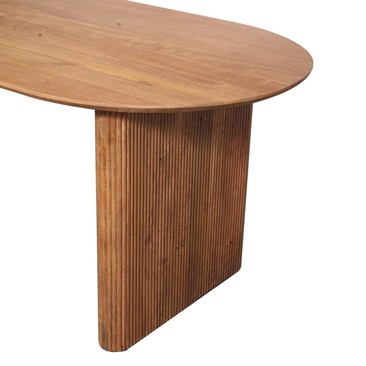 Indus Valley Zen Dining Table With 6 Boucle Stone Chairs – image 6