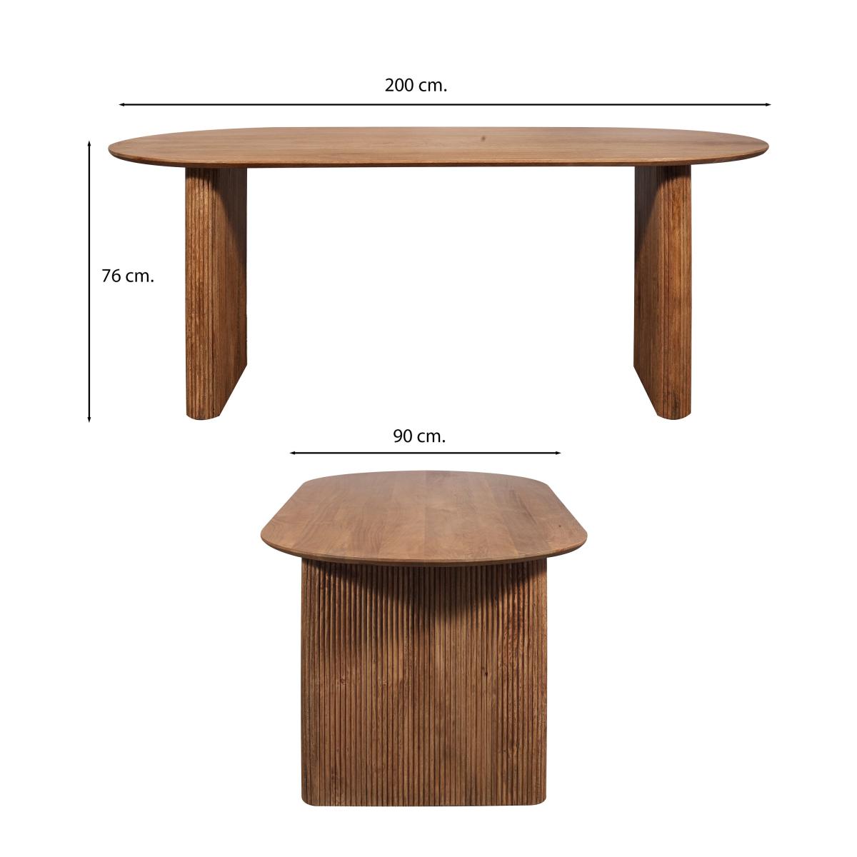 Indus Valley Zen Dining Table With 6 Boucle Stone Chairs – image 9