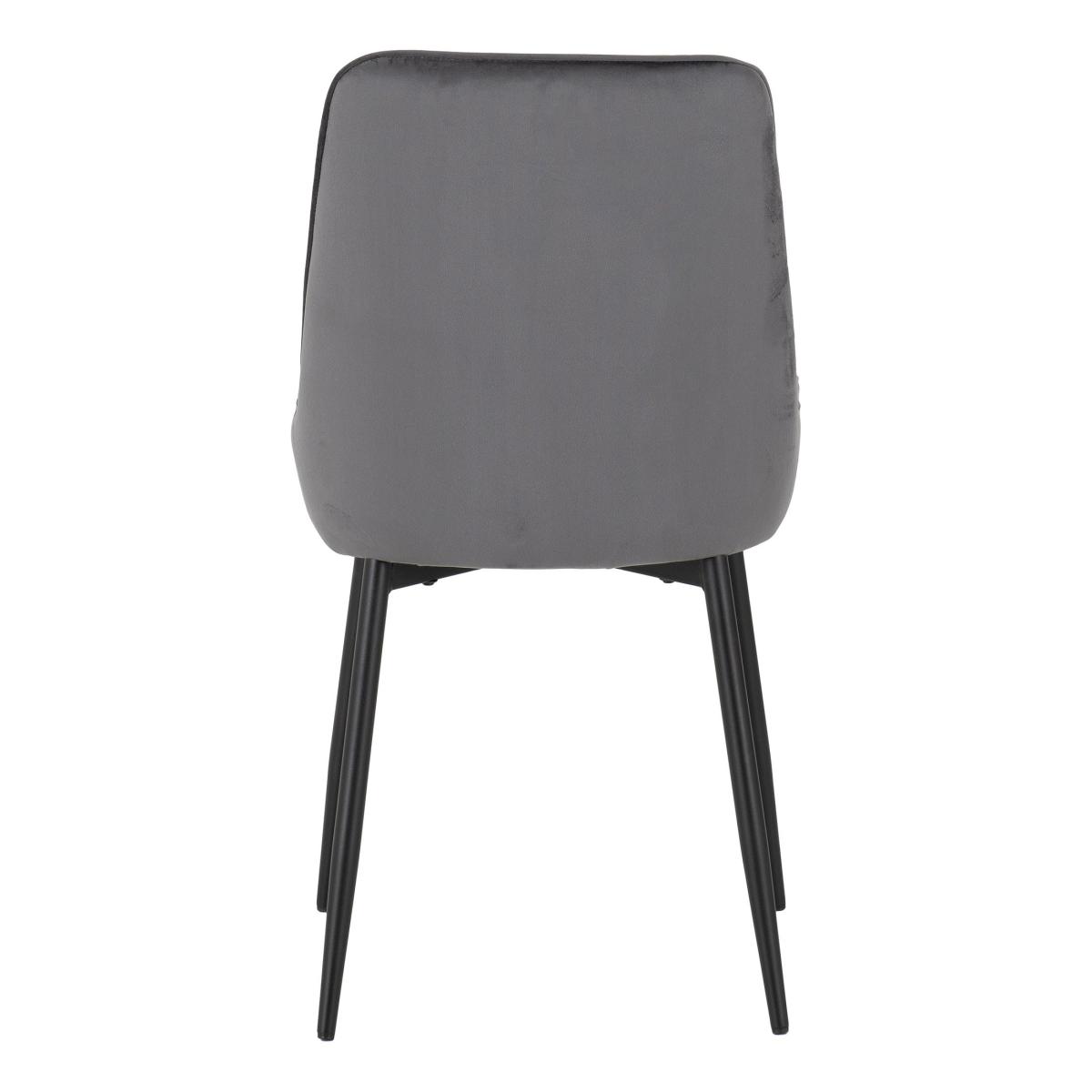 Athens Rectangular Concrete Effect Dining Table with 4 Avery Grey Dining Chairs Grey – image 8