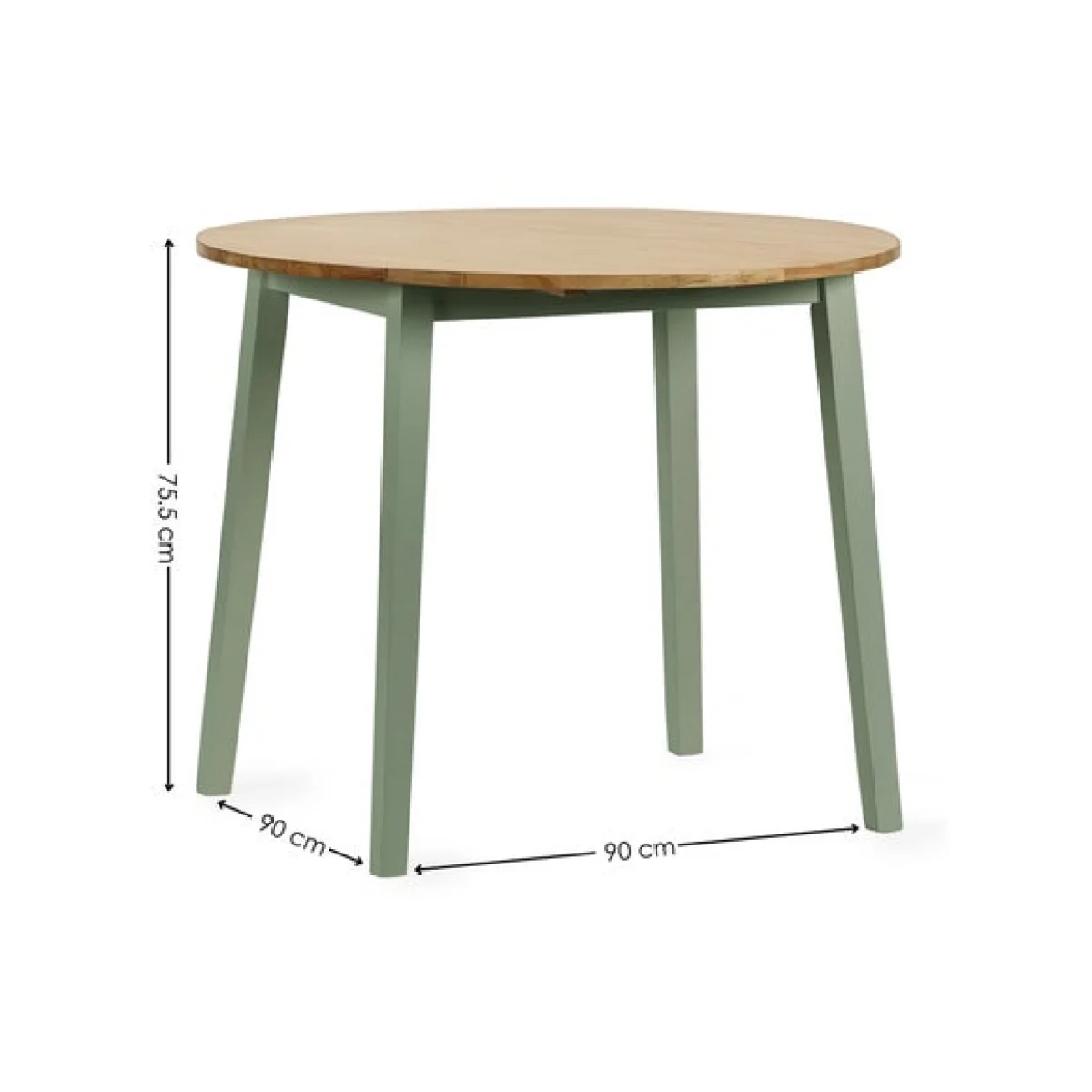 Linwood Round Dropleaf Dining Table with 2 Dining Chairs – image 6
