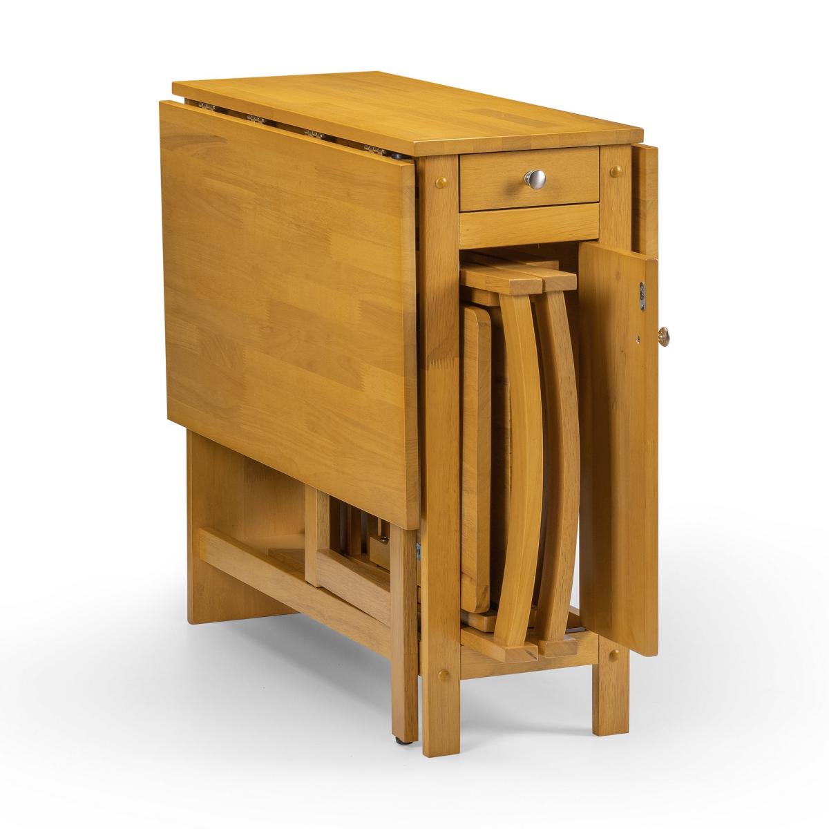Return - Savoy 4 Seater Dining Set, Light Oak – image 4