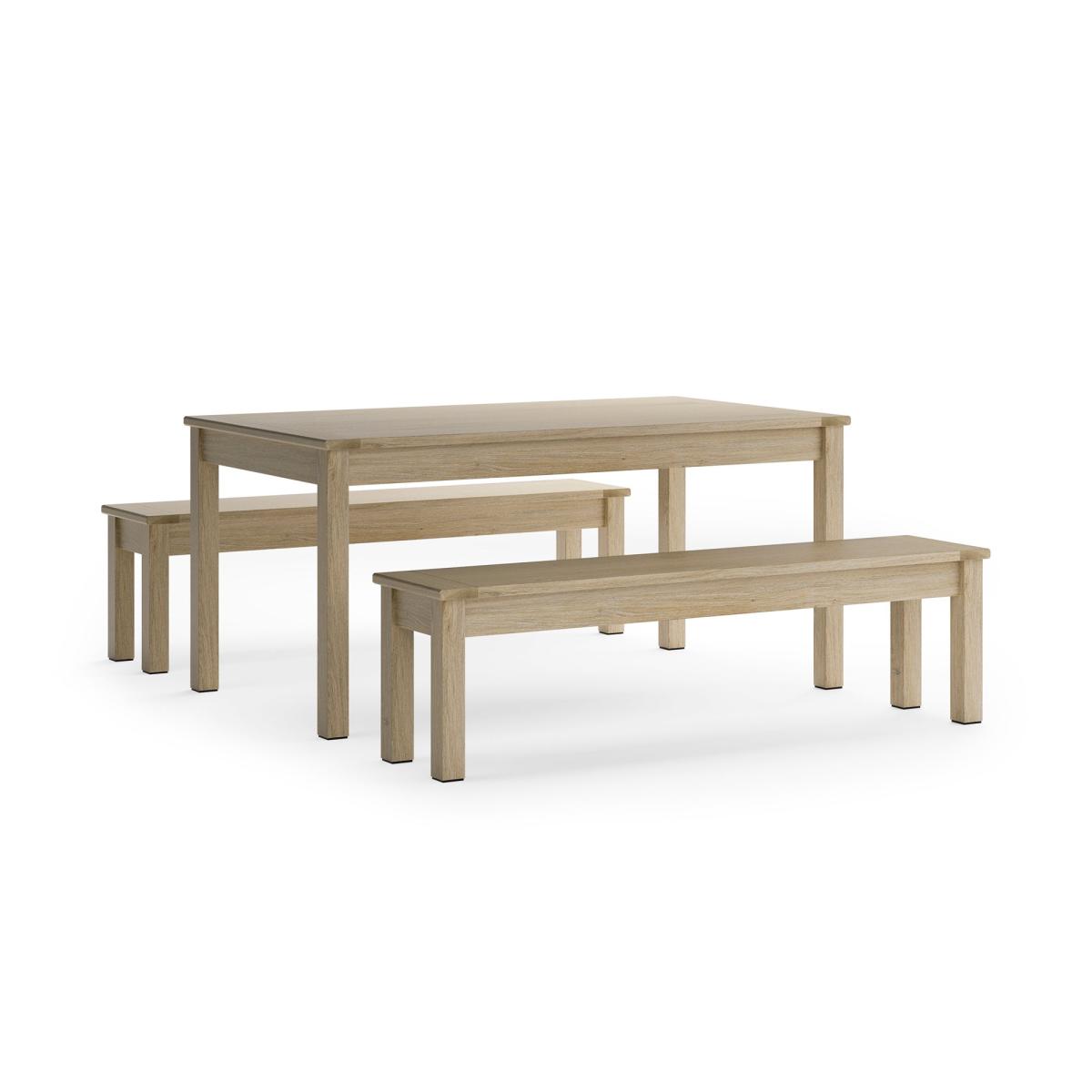 Olney 6 Seater Dining Table and Bench Set – image 2