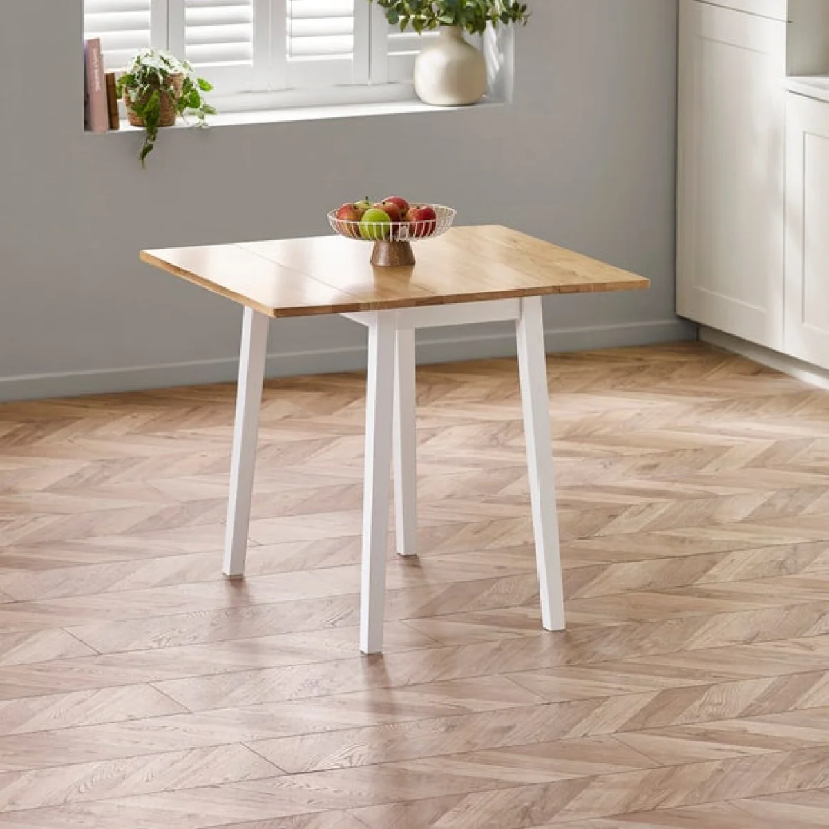 Linwood Square Dropleaf Dining Table with 2 Linwood Dining Chairs – image 2