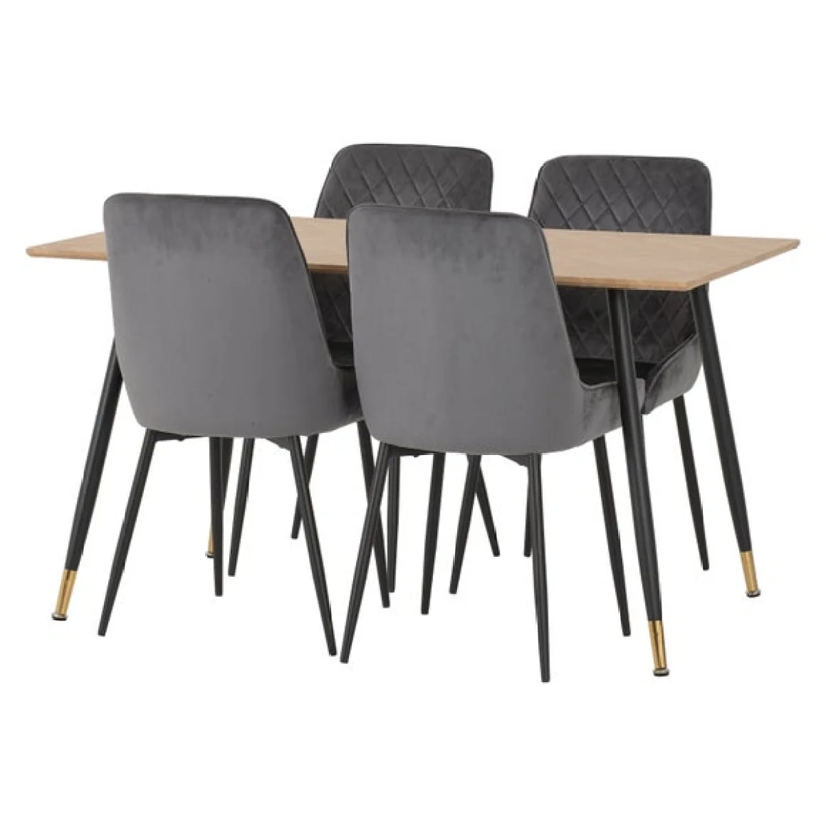 Hamilton & Avery 4 Seater Dining Table with 4 Dining Chairs – image 3