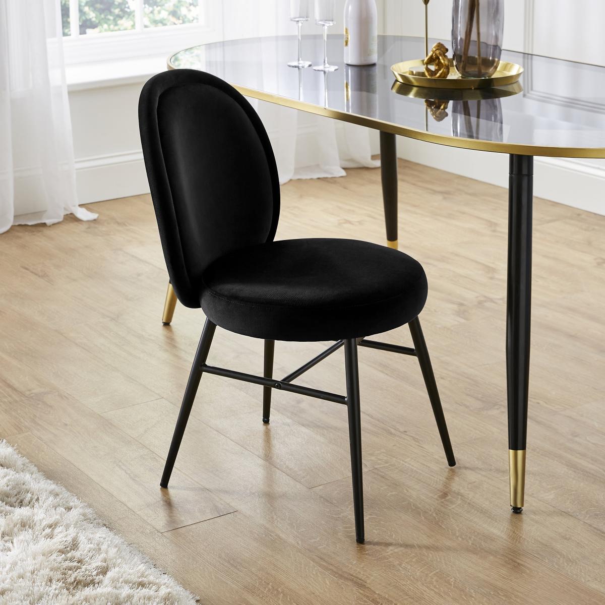 Hudson Rectangular Extendable Dining Table with Black Velvet Lucilla Dining Bench & Renata Dining Chairs – image 5