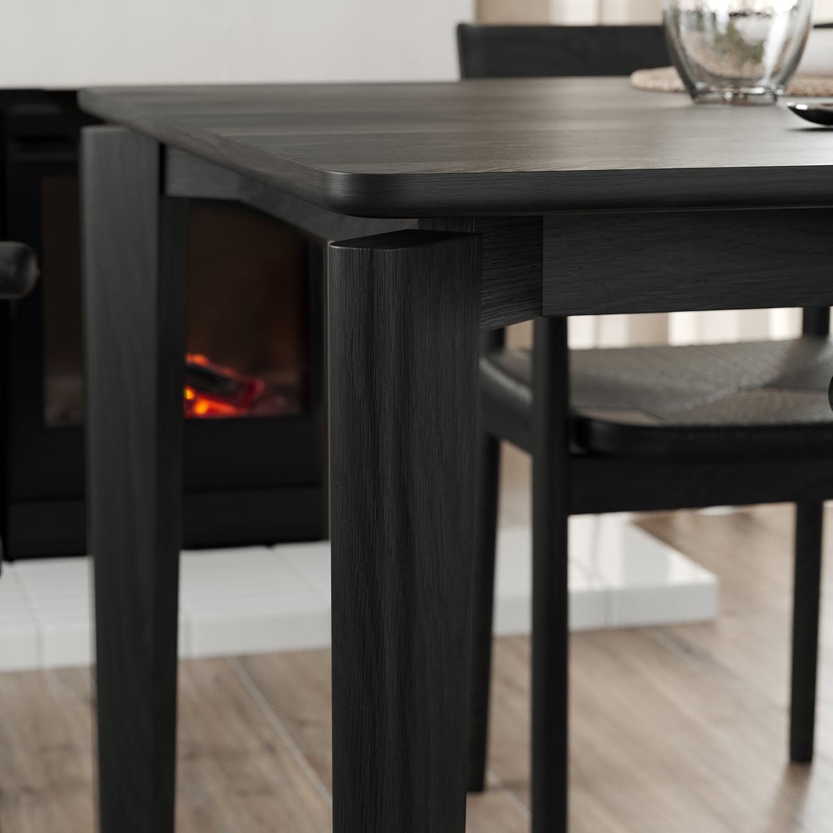 Hudson Rectangular Extendable Dining Table with Black Velvet Lucilla Dining Bench & Renata Dining Chairs – image 10