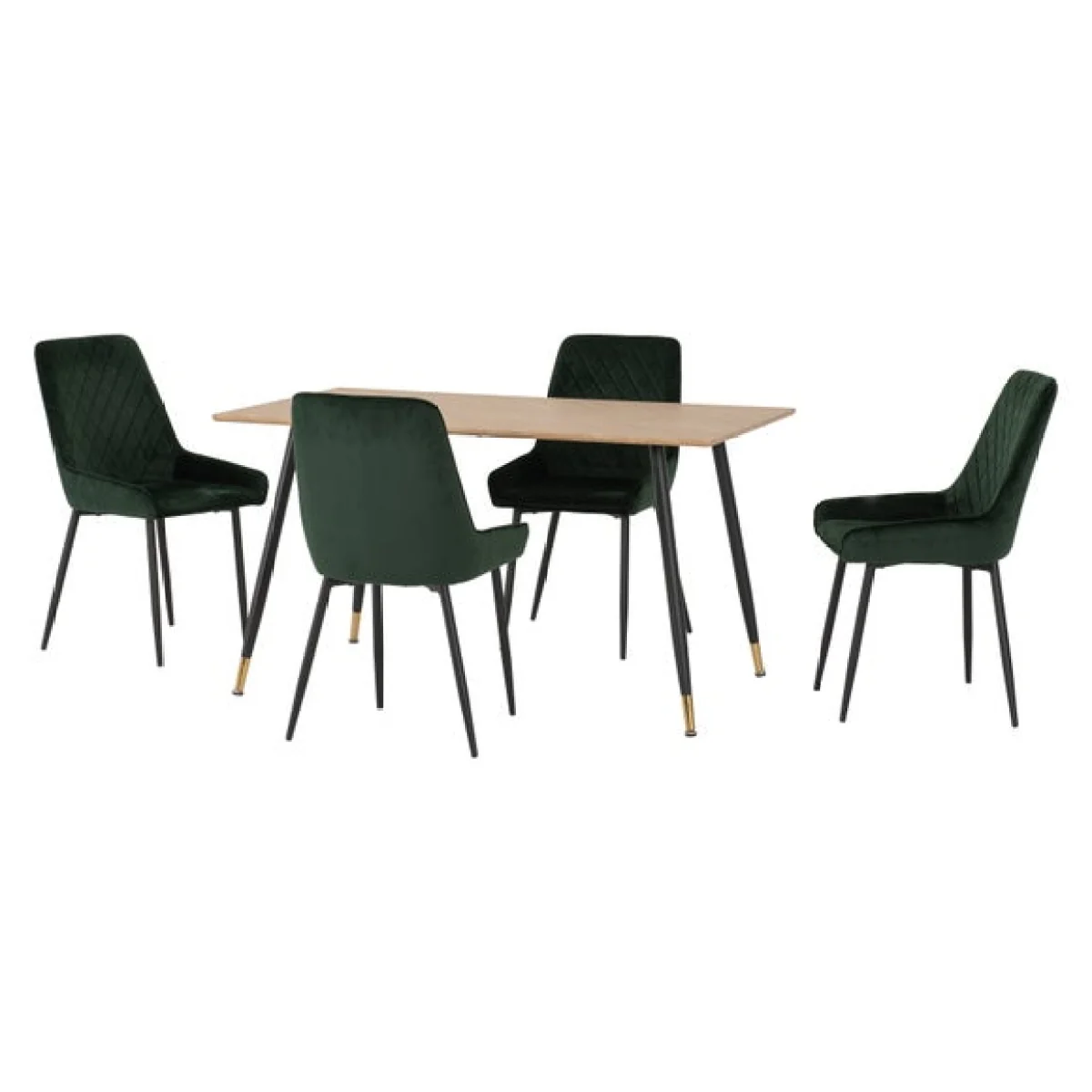 Hamilton & Avery 4 Seater Dining Table with 4 Dining Chairs – image 2