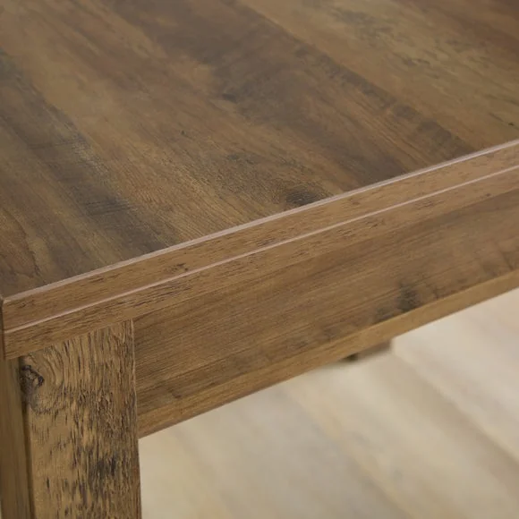 Fulton 4-6 Seater Fliptop Pine Effect Dining Table with 4 Taylor Natural Dining Chairs – image 7