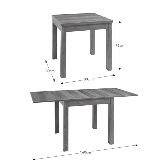 Fulton 4-6 Seater Fliptop Pine Effect Dining Table with 4 Taylor Natural Dining Chairs – image 10