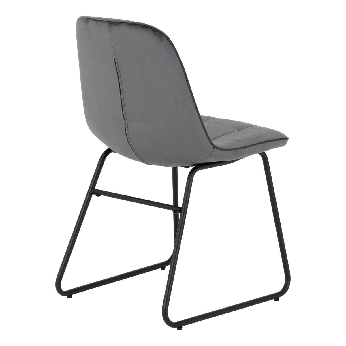 Quebec Wave Oak Effect Dining Table with 4 Lukas Grey Dining Chairs Grey – image 8