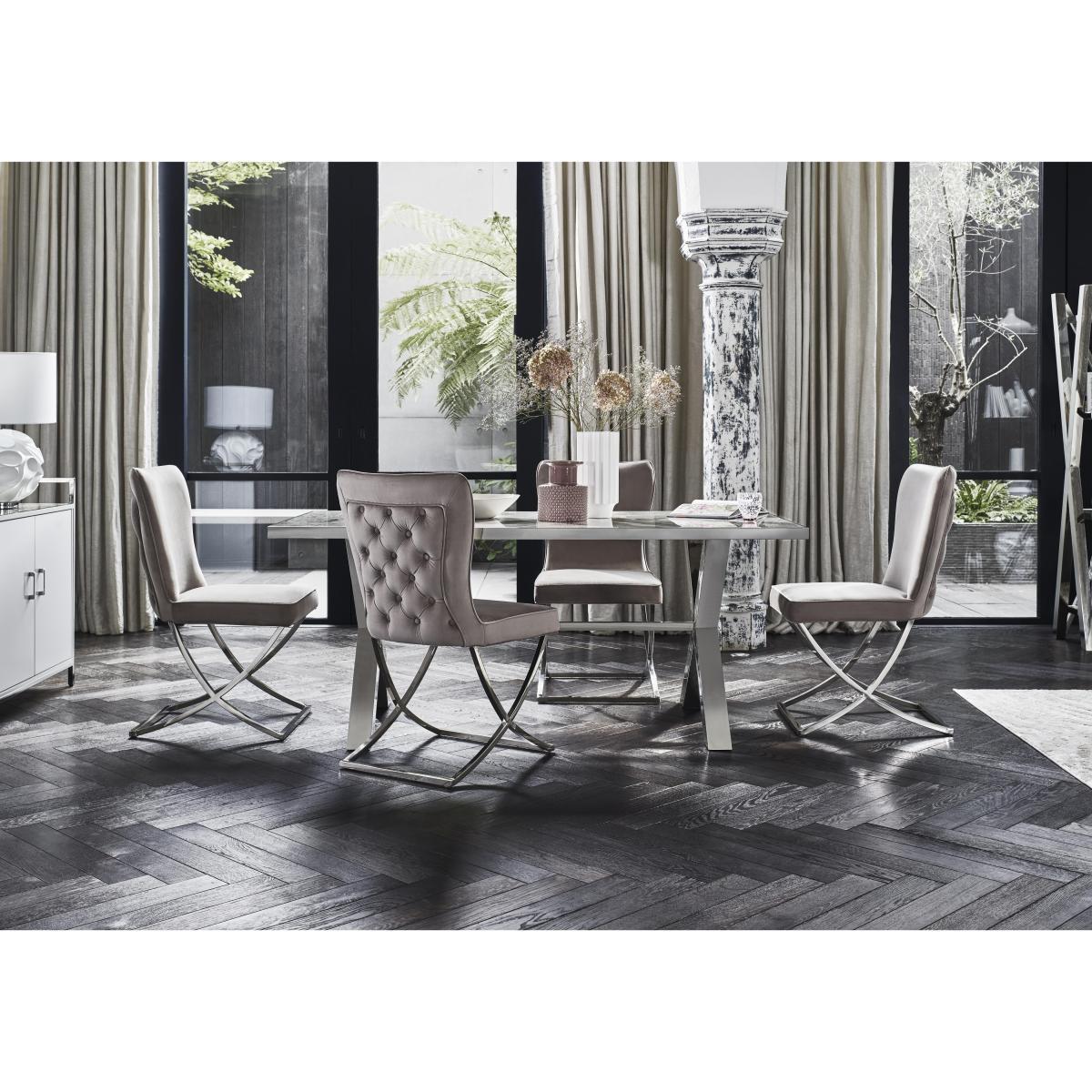 Vanquish Small Dining Table and 4 Dining Chairs – image 2