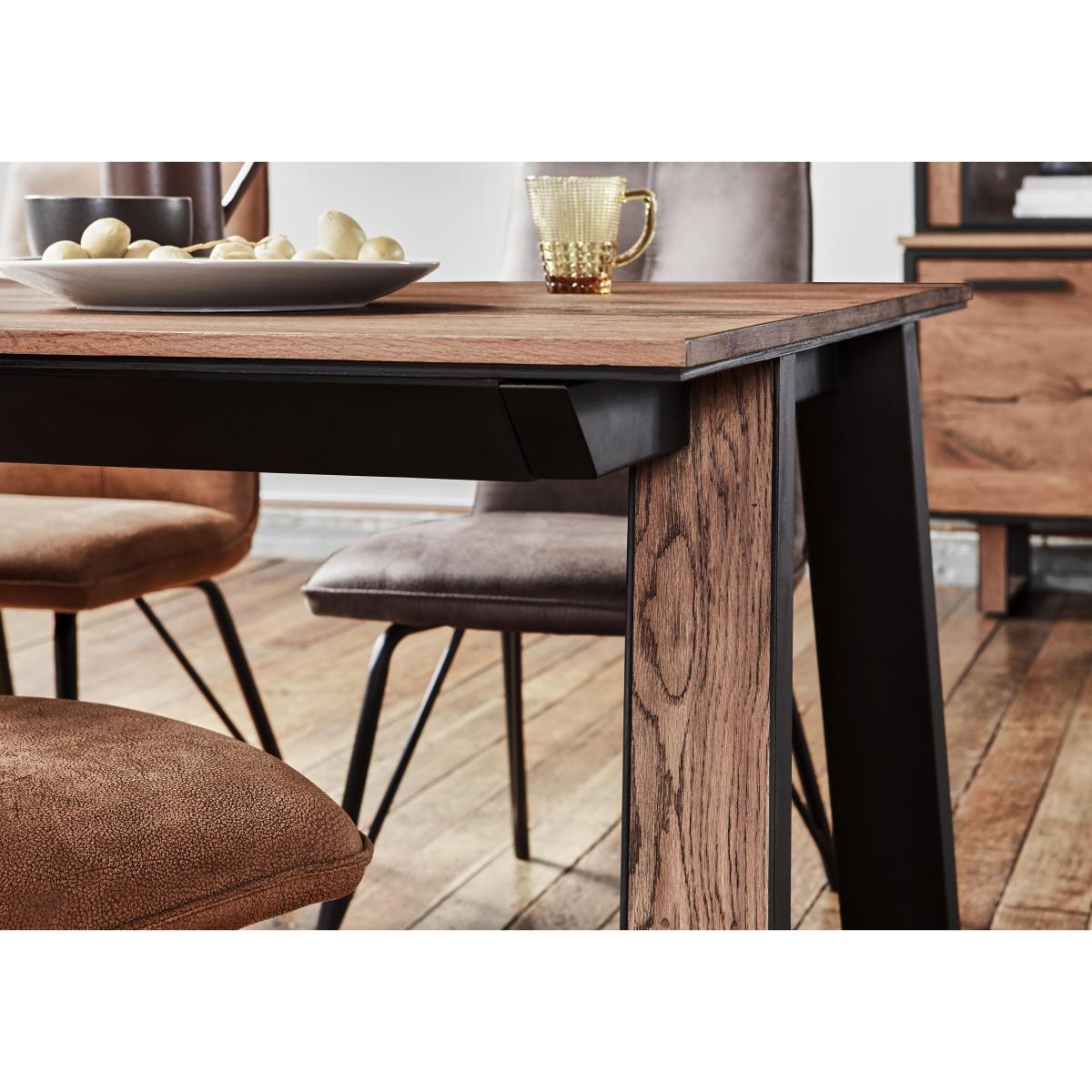 Habufa - Austin Extending Dining Table and 6 Chairs - 230-cm - Brown – image 5